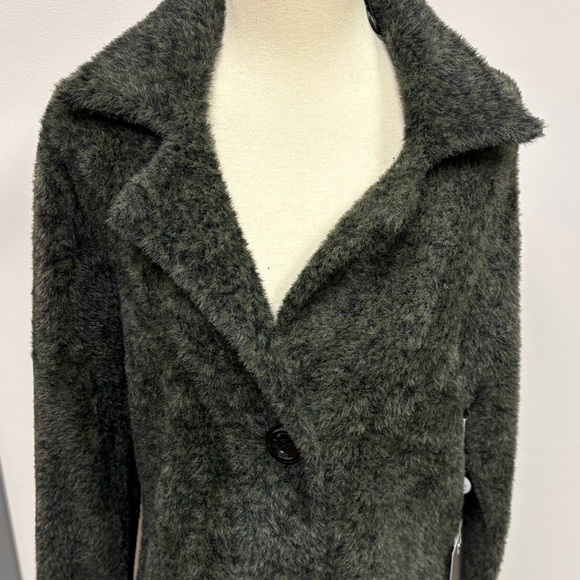 Brand New Women's Dark Green and Black Coat - Picture 3 of 3